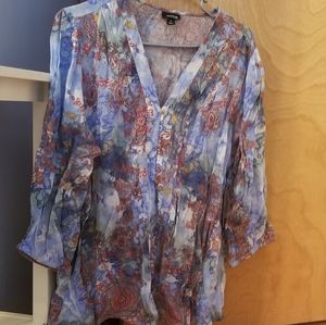 a.n.a. multicolored blouse. XL. NWT.